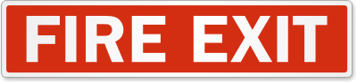 Fire Exit Sign