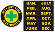 No Lost Time Accidents Hard Hat Stickers