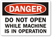 Danger: Do Not Open Label