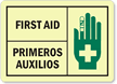 First Aid (graphic on right) (Bilingual) Sign