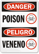 Danger Peligro Poison Sign