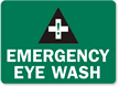 Emergency Eye Wash Sign