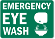 Small Emergency Eyewash Sign