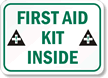 First Aid Kit Inside Sign