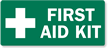 First Aid Kit Sign