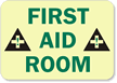 First Aid Room (graphic) Sign