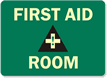 First Aid Room (graphic) Sign