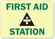 First Aid Station (graphic) Sign