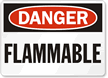 Danger Flammable Sign