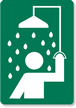 Safety Shower Symbol Sign