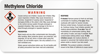 Methylene Chloride GHS Chemical Label