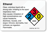 Corn Syrup NFPA Chemical Hazard Label