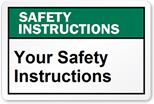 Safety Instructions Label