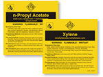 Right-to-Know Chemical Mineral Spirits, Type I Label, SKU: LB-1584-087