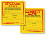 New Jersey Hazardous Waste Labels