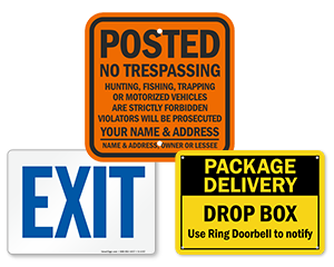 Property And Facility Signs