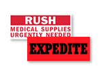 Rush Shipment Labels