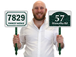 Custom Address Signs for Lawn