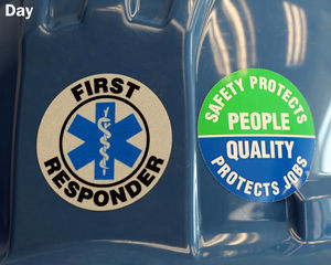 Reflective Safety Hard Hat Labels