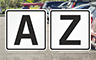Parking Lot Letter Signs
