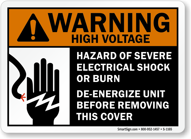 Custom Engraved 1x3 Red Plastic Sign – Electrical Panel High Voltage Warning Danger – Made In USA
