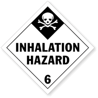 Inhalation Hazard Paper DOT HazMat Label