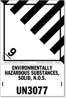 UN 3077 Environmentally Hazardous Substances Label