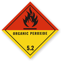 Organic Peroxide 5.2 Vinyl DOT HazMat Label