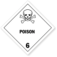 Poison Paper HazMat Label