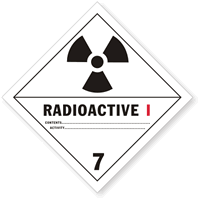 Radioactive I Vinyl HazMat Label