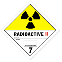 Radioactive II Vinyl HazMat Label