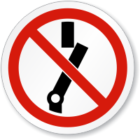 Do Not Switch ISO Sign