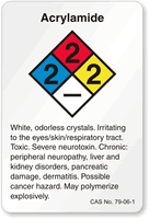 Acrylamide NFPA Chemical Label