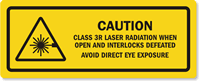 Class 3R Laser Radiation Label