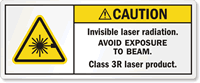 Safety Invisible Laser Radiation Avoid Exposure Beam Label