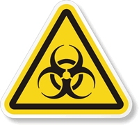 ISO W009 - Biological Hazard Symbol Label