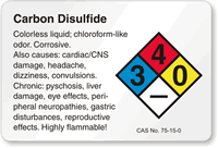 Ethylene Glycol NFPA Chemical Hazard Label