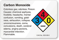 Ethylene Oxide NFPA Chemical Hazard Label