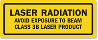 Avoid Exposure To Beam Class 3B Laser Label