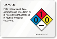 Carbon Black Powder NFPA Chemical Hazard Label