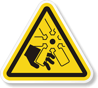 ISO Cutting of Fingers or Hand/Engine Fan Label