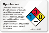 Chloroform NFPA Chemical Hazard Label