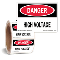 High Voltage Label