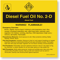 Diesel Fuel Oil ANSI Chemical Label