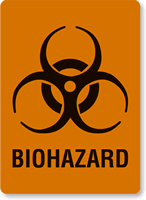 Fluorescent Biohazard (with bio hazard picto)