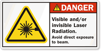 Laser Radiation. Avoid Direct Exposure Beam Label