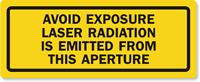 Avoid Exposure Laser Radiation Emitted From Aperture Label