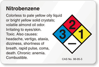 Nitrobenzene NFPA Chemical Hazard Label