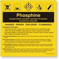 Phosphine ANSI Chemical Label