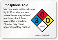 Phosphorus NFPA Chemical Hazard Label